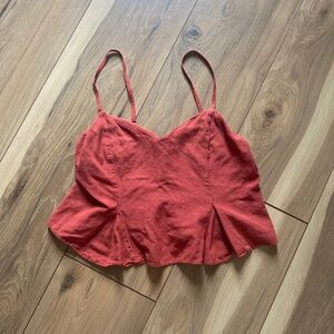 Sim & Sam Red Crop Top